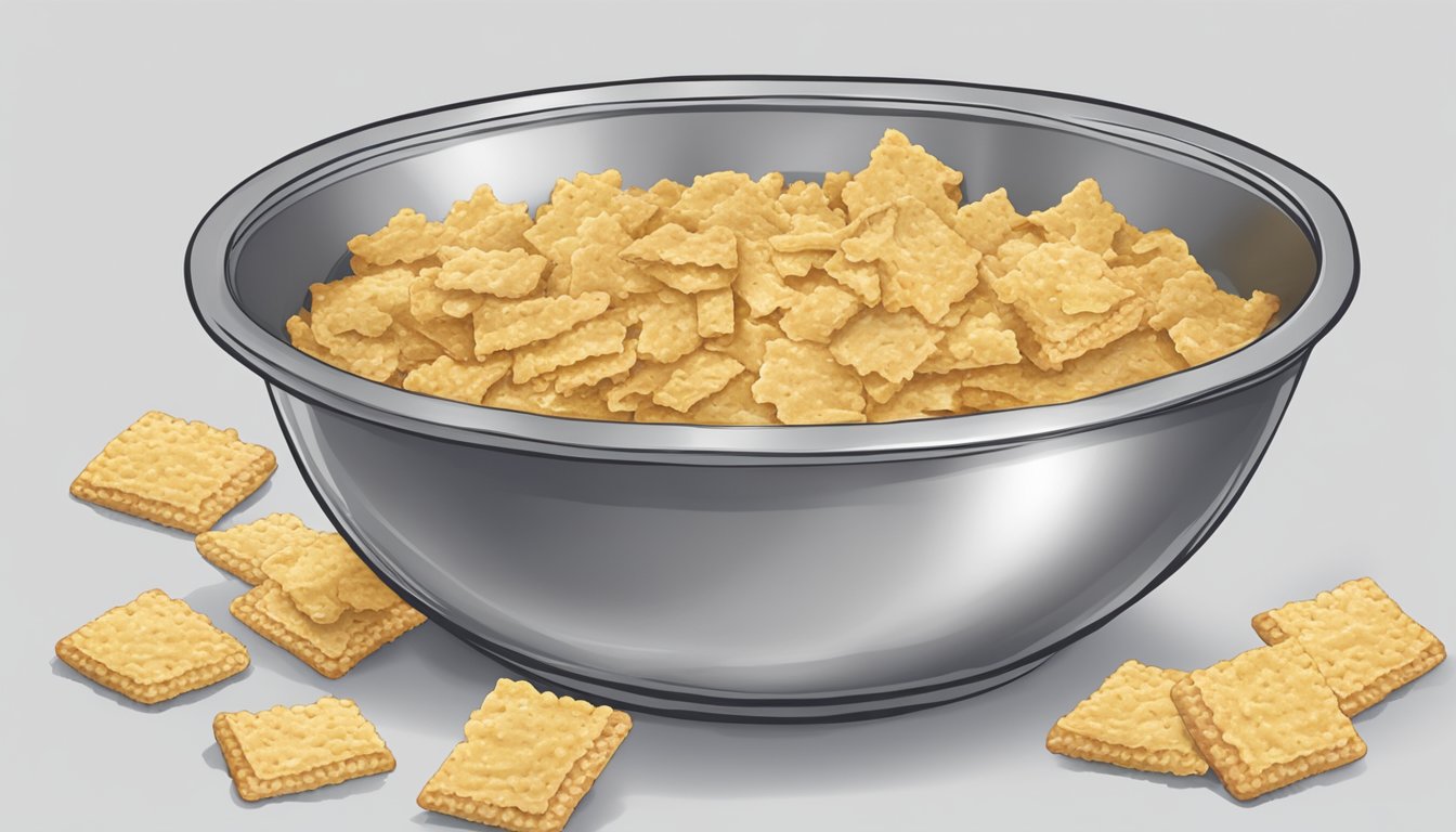 A mixing bowl filled with crushed Keebler crackers and melted butter, ready to be pressed into a pie dish for a crumbly crust