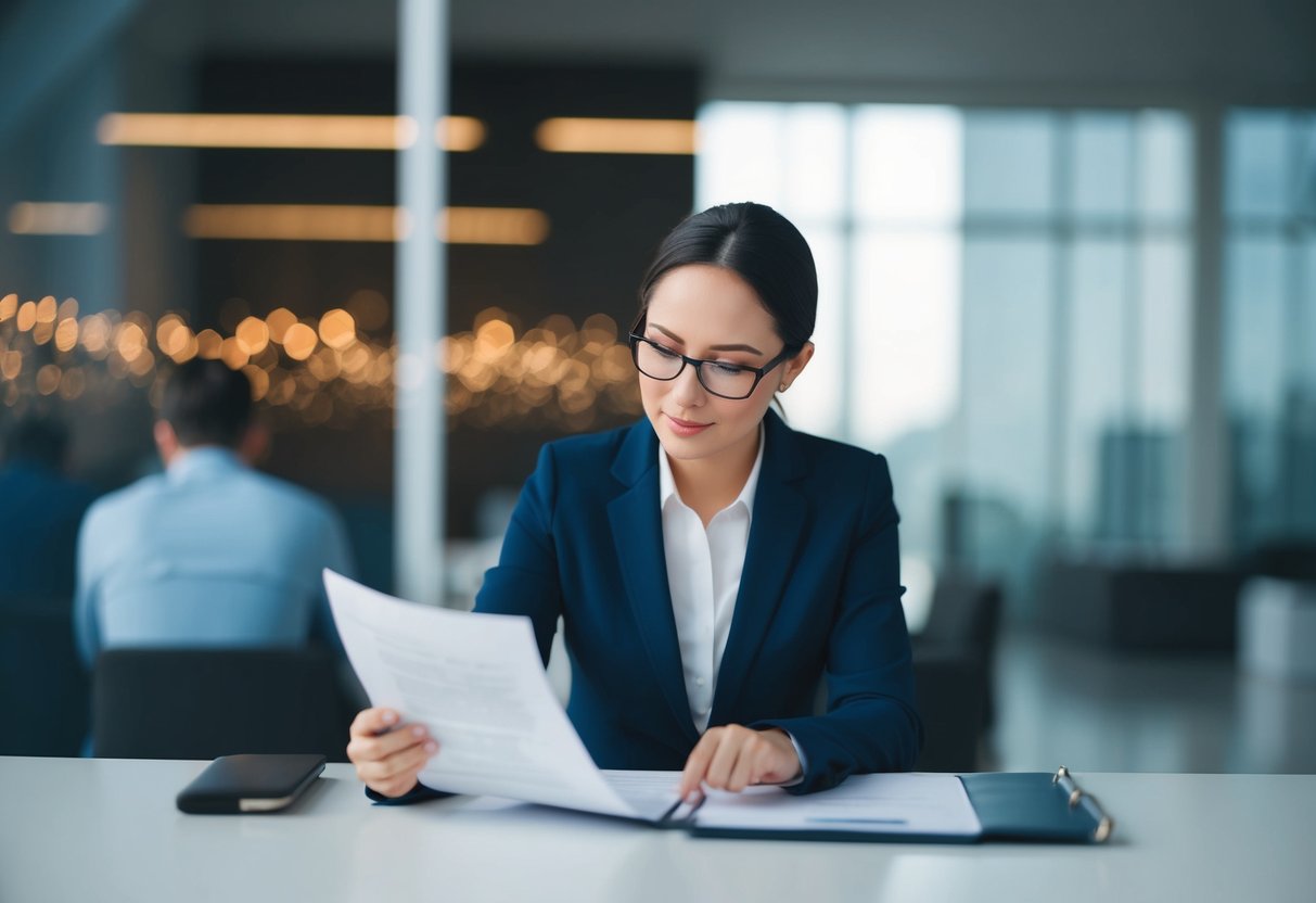 A person reviewing a risk management document for ISO 13485