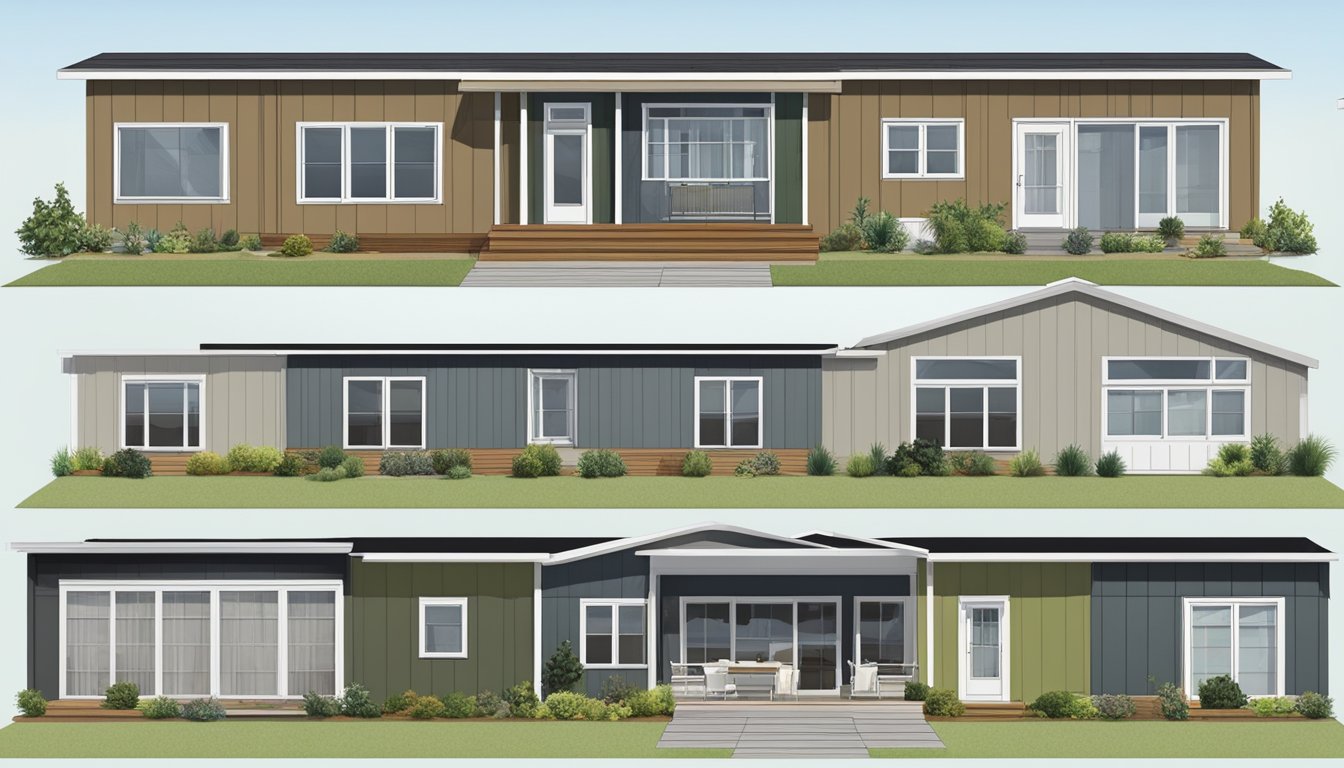 A double wide home with various window options, showcasing different sizes and styles for performance and functionality