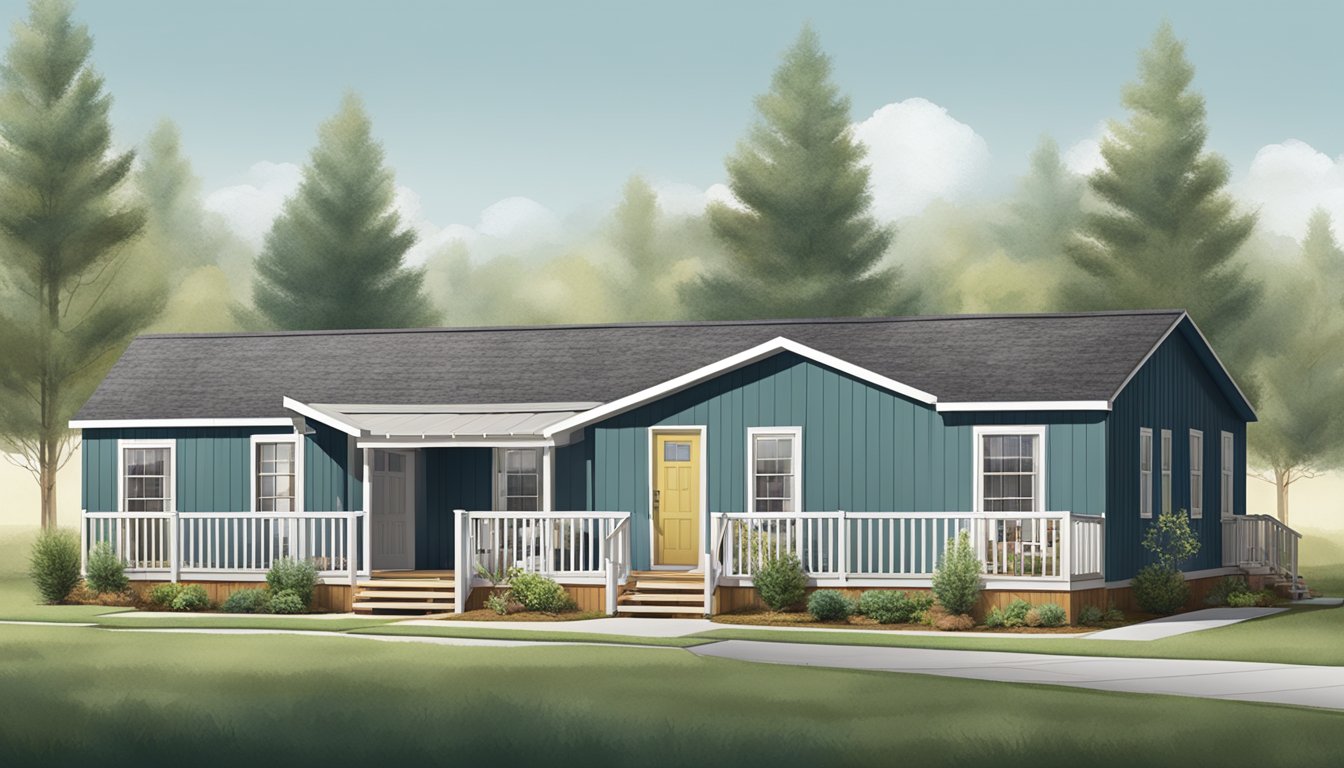 A double wide mobile home with multiple living spaces and adaptable features for multigenerational living