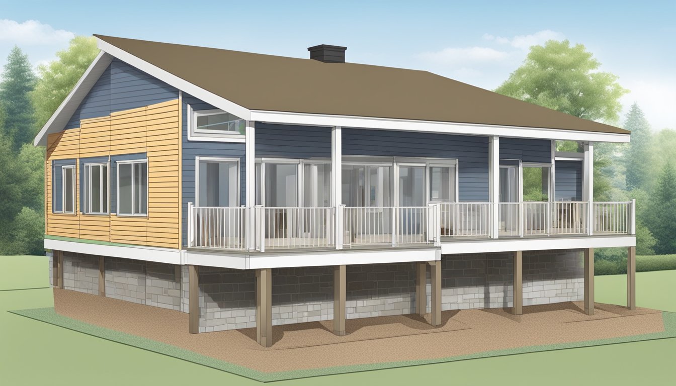 A double wide foundation with various types and importance, showcasing budget considerations in foundation selection