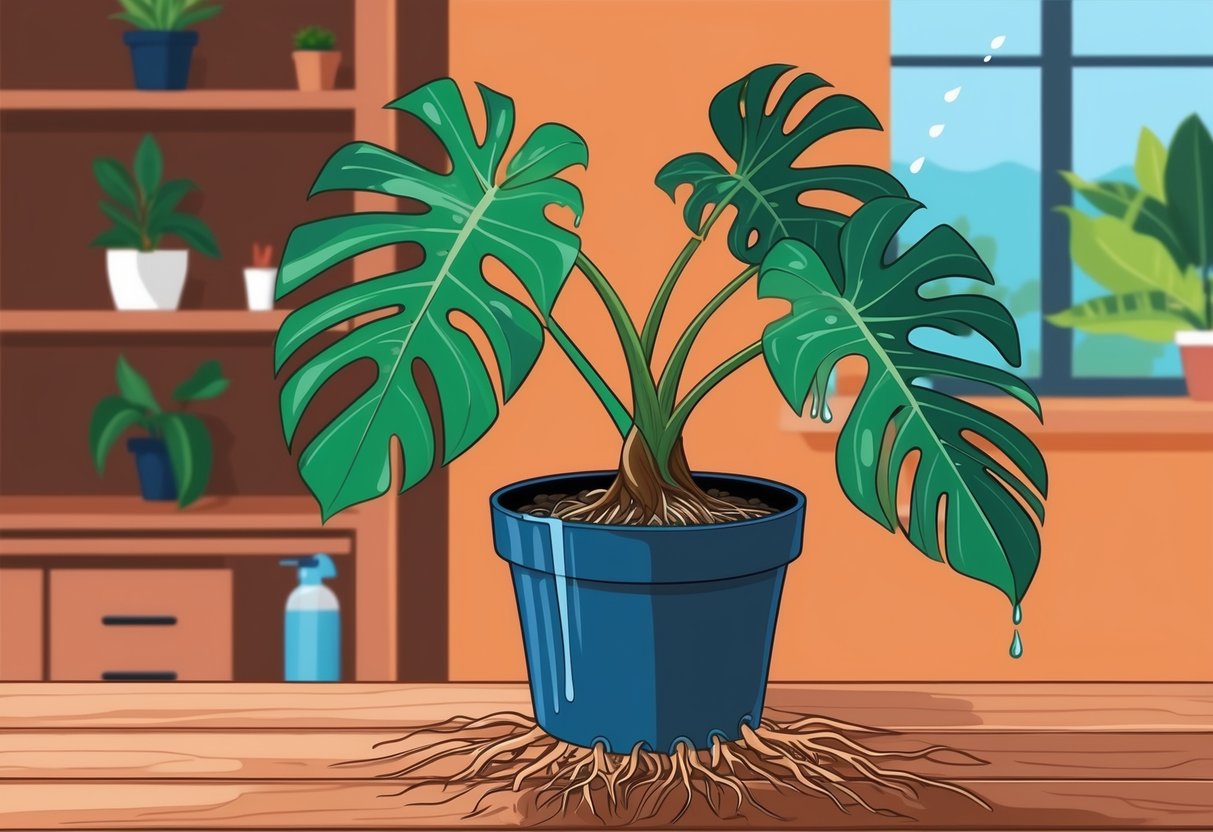 Overwatered Monstera Monstera Root Rot: Prevention and Solutions ...