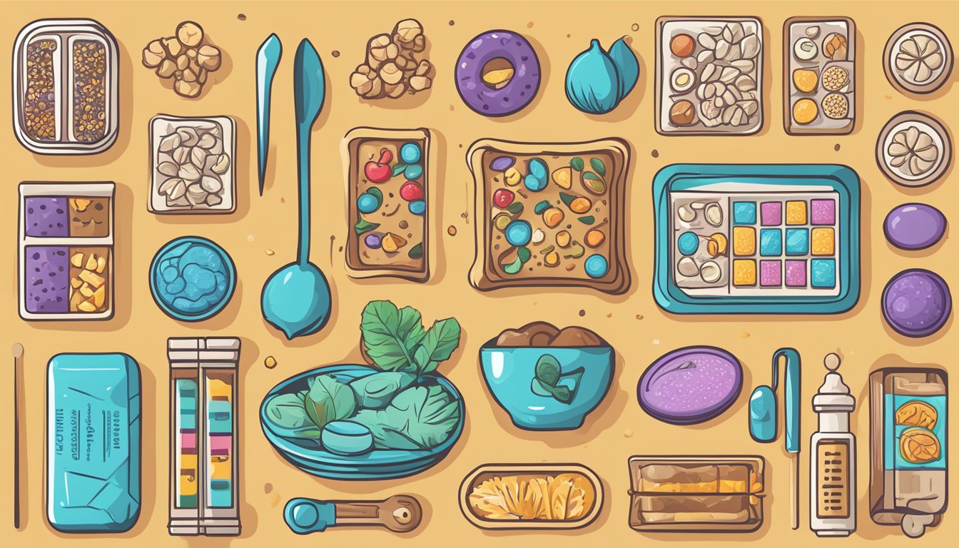 A variety of cerebelly smart bars surrounded by icons of common allergens