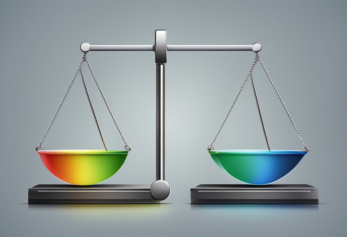 A scale with a noticeable decrease in weight