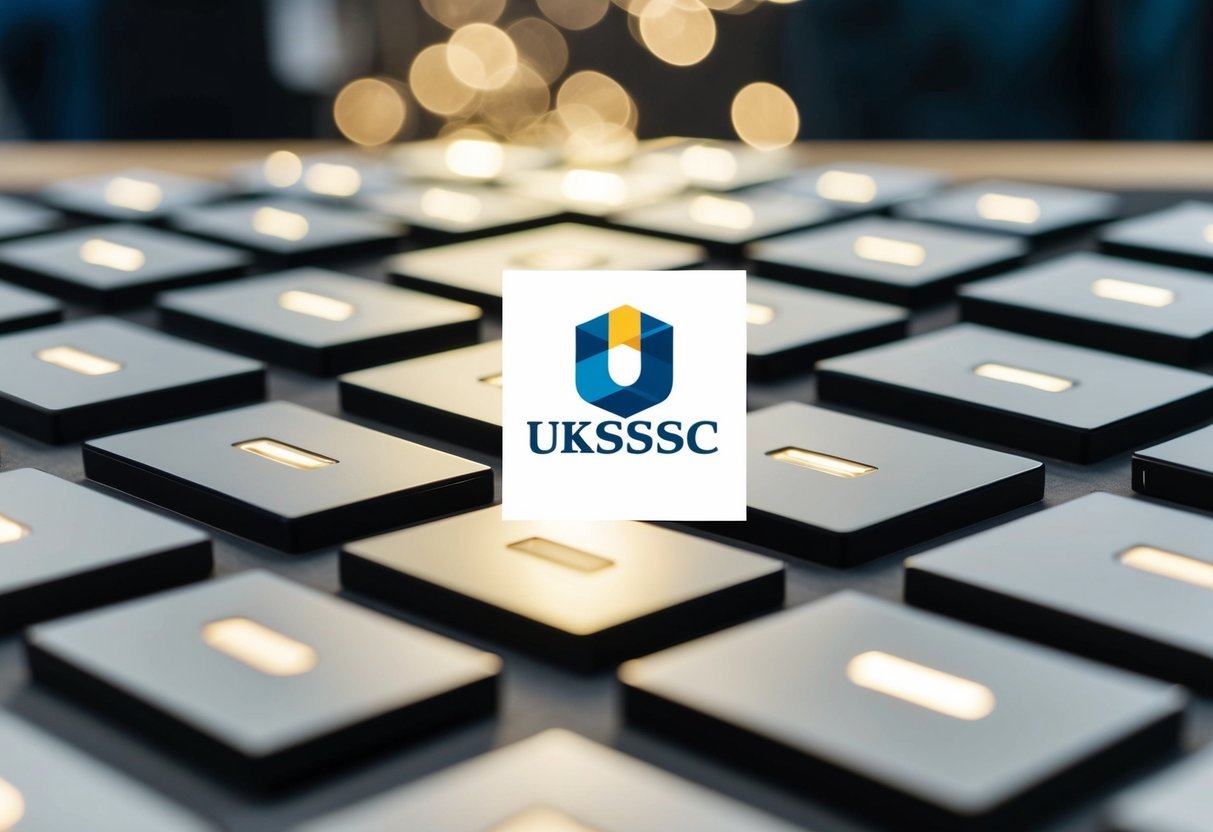 A group of 257 objects arranged in a grid, with a UKSSSC logo in the center