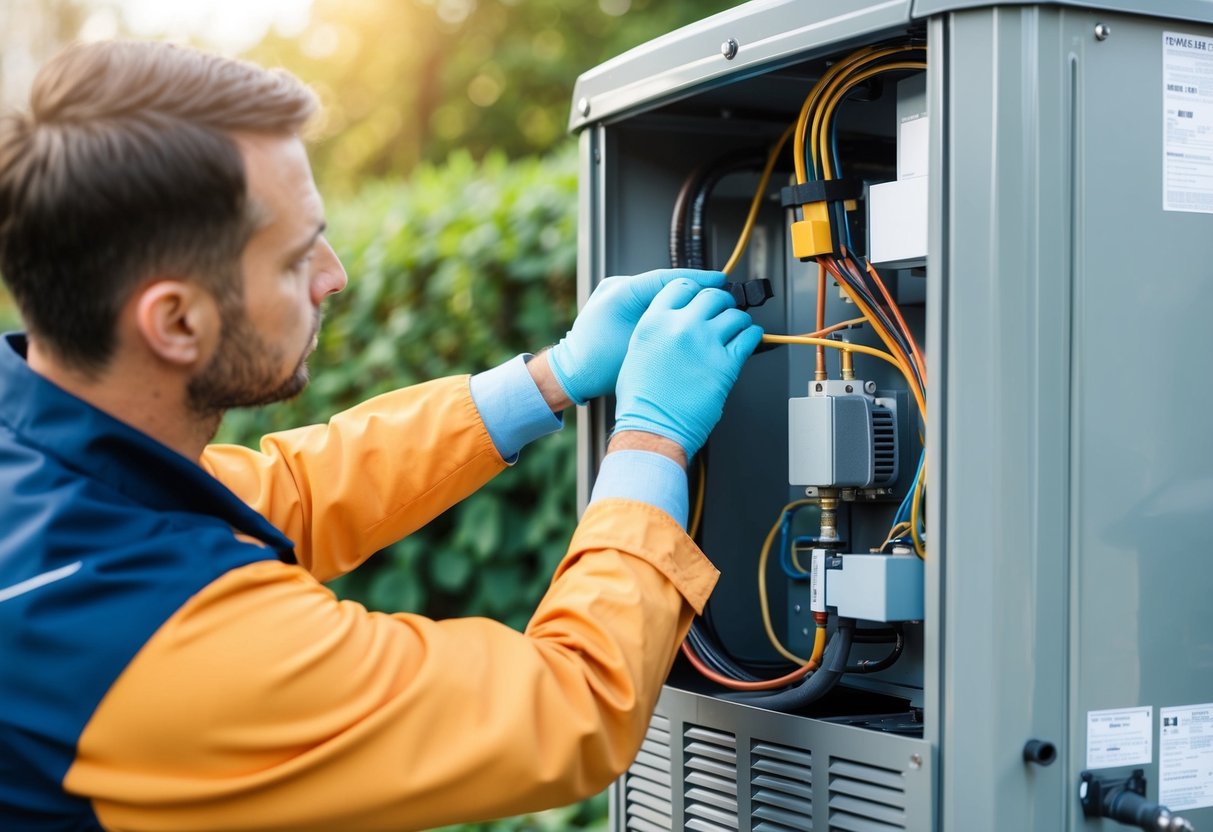 A technician inspecting and cleaning HVAC system components to prevent future malfunctions and ensure optimal performance