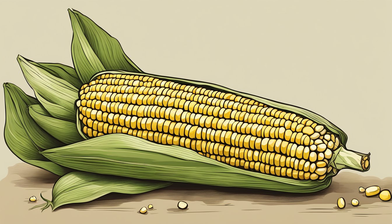 An old corn on the cob, symbolizing historical significance