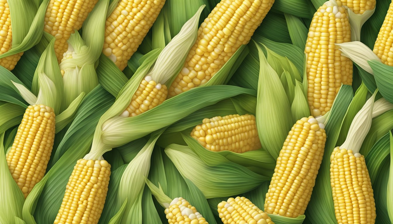 A 3D printer creates corn on the cob models layer by layer, with the machine meticulously building up the intricate details of the kernels and husk