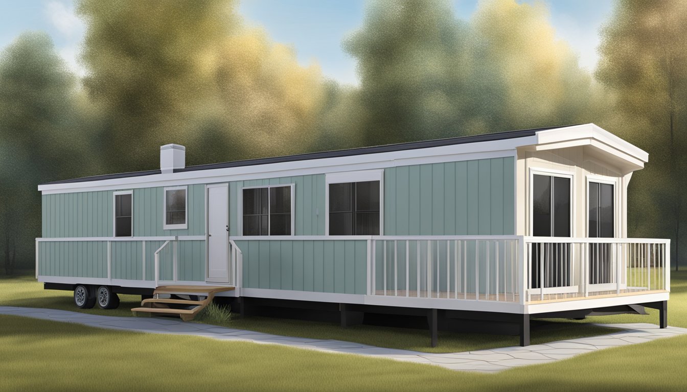 A double wide mobile home with improved ventilation and air flow, showing open windows and a fresh breeze flowing through the interior