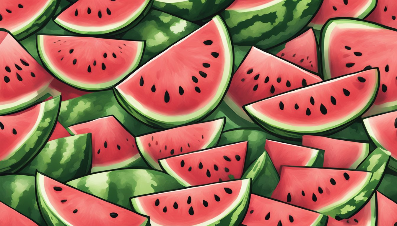 A watermelon being sliced with precision, revealing advanced game techniques and strategies hidden inside