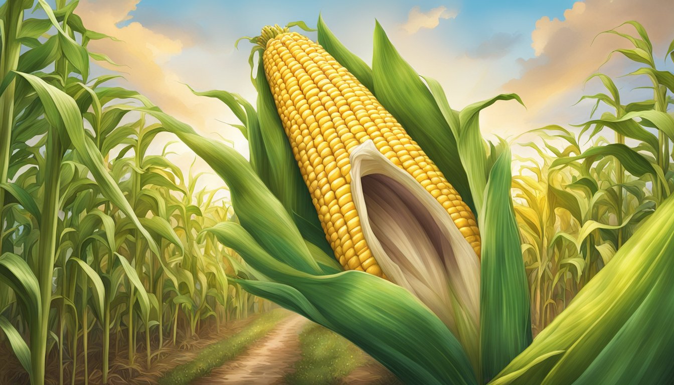 A giant ear of corn wearing a vibrant costume with the words "Leveraging Promotions" displayed prominently