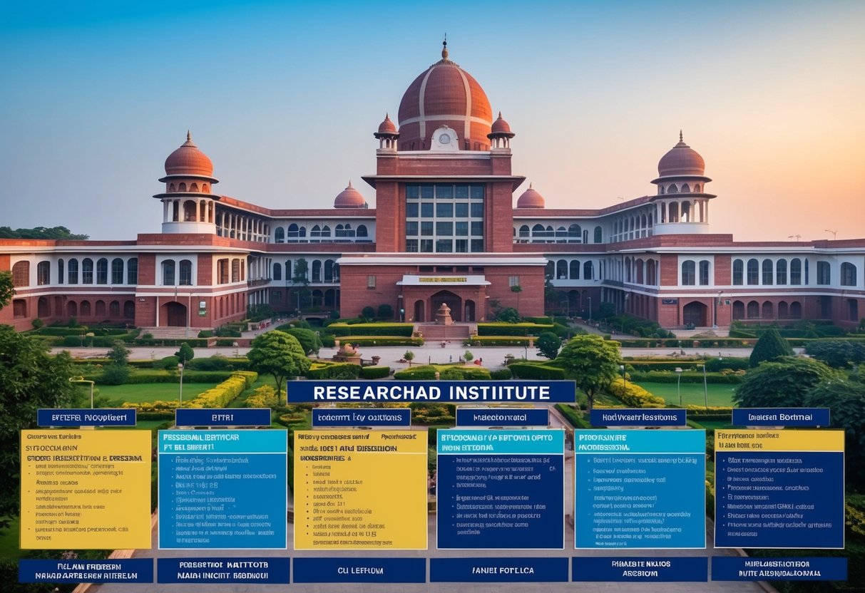 A bustling research institute in Madhya Pradesh, with diverse job postings and eligibility criteria