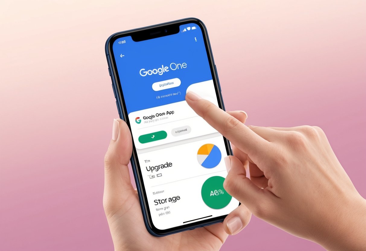 UPGRADE GOOGLE ONE STORAGE visual data 6