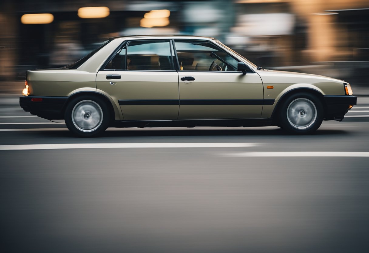 A car shaking as it slows down, with focus on the braking system