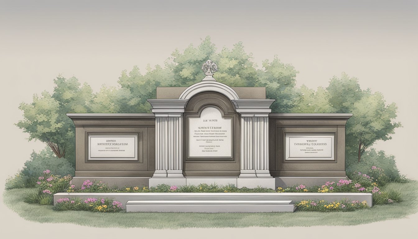 A standard grave plot measures approximately 8 feet in length and 3 feet in width