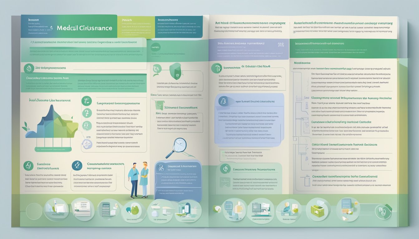 A medical insurance brochure with a list of frequently covered critical illnesses, including a section on hysterectomy coverage