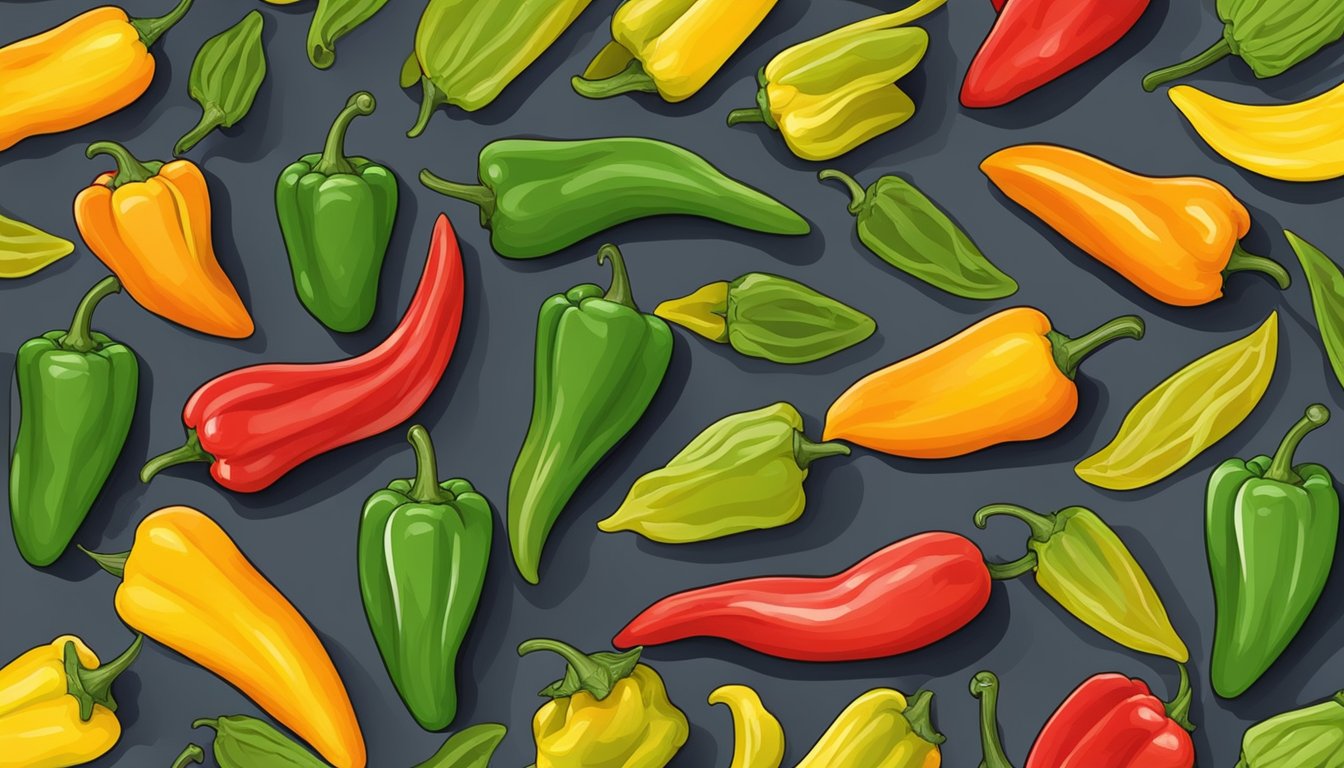 A variety of peppers spread out on a baking sheet, ready to be dehydrated in the oven