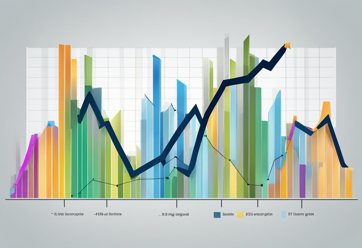 Een grafiek die toenemende kracht in de loop van de tijd toont