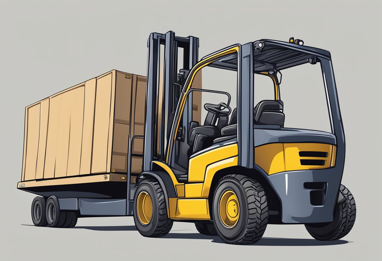 A forklift engine being delivered and returned with clear policies