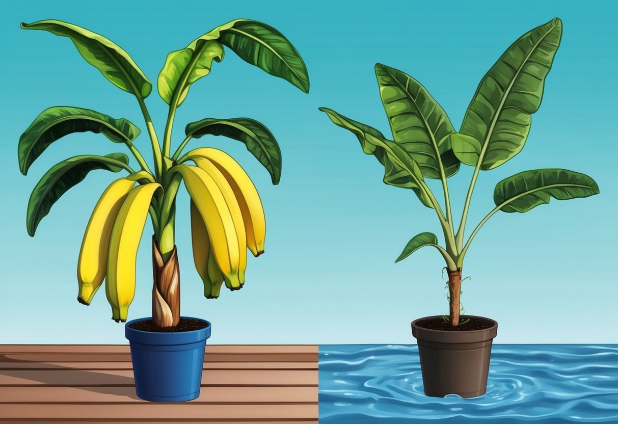 Overwatered Underwatered Banana Plant Identifying Symptoms and