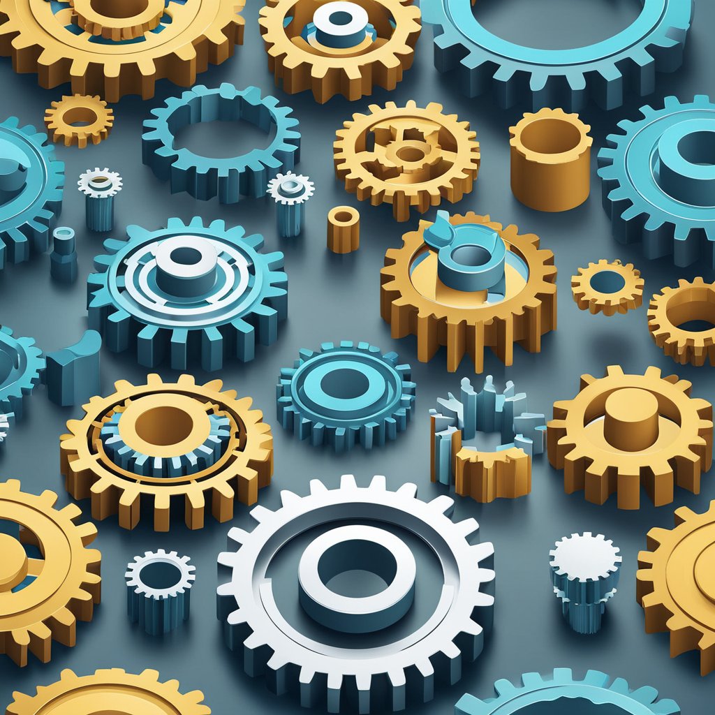 A series of interconnected gears turning to represent the transparent marketing strategies driving sales