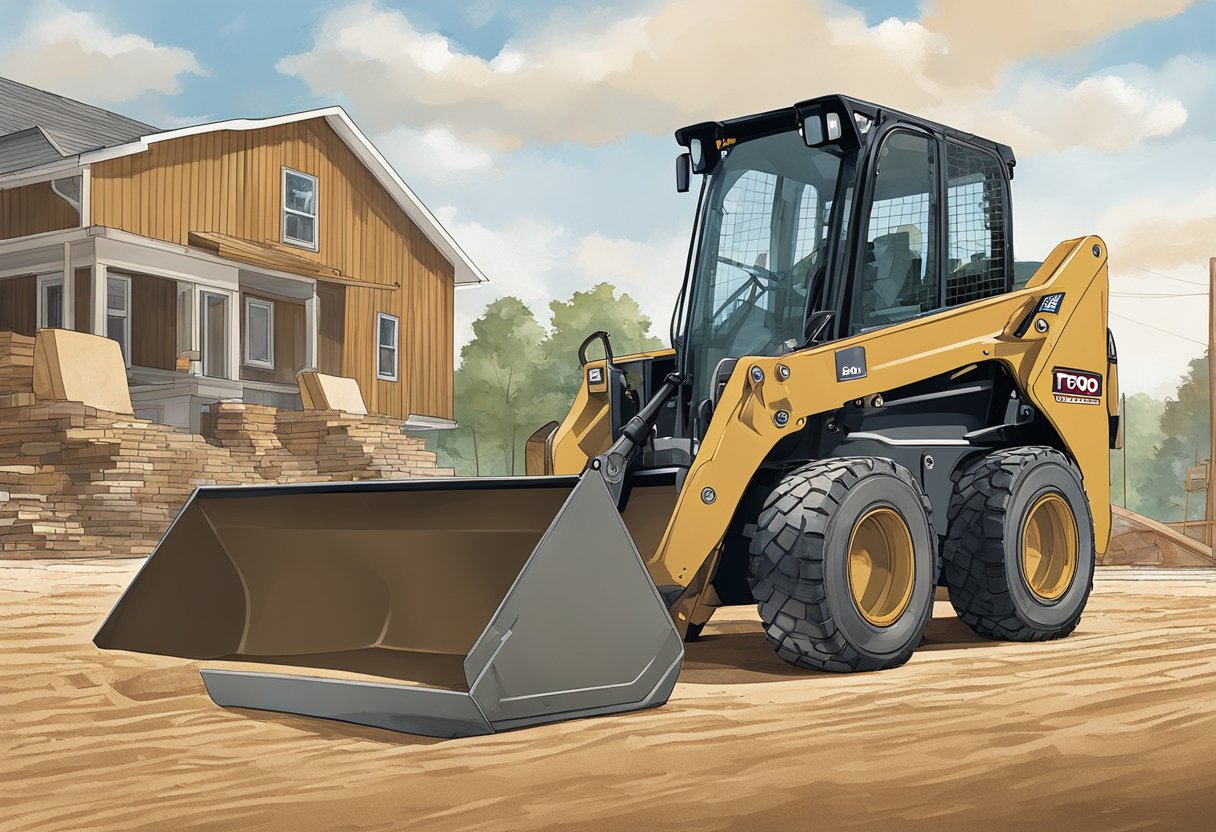 A Toro Dingo compact utility loader working on a construction site in Cleveland, Ohio