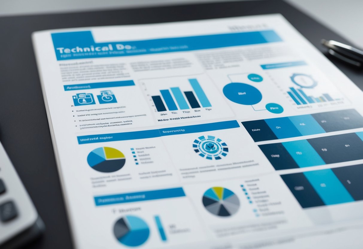 Un document technique avec des sections organisées et une mise en page attrayante, incorporant des graphiques et des diagrammes pour la clarté et l'intérêt.