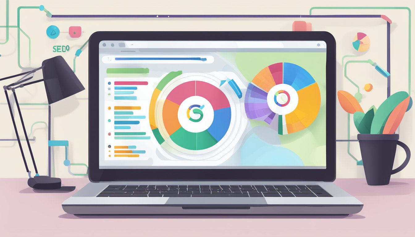 En bærbar datamaskin som viser Yoast SEO-innstillinger med teknisk fokus