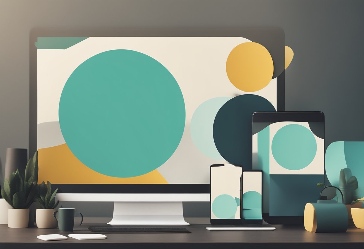 A minimalist web design with clean lines and balanced use of negative space, featuring a harmonious color palette and subtle use of texture and pattern