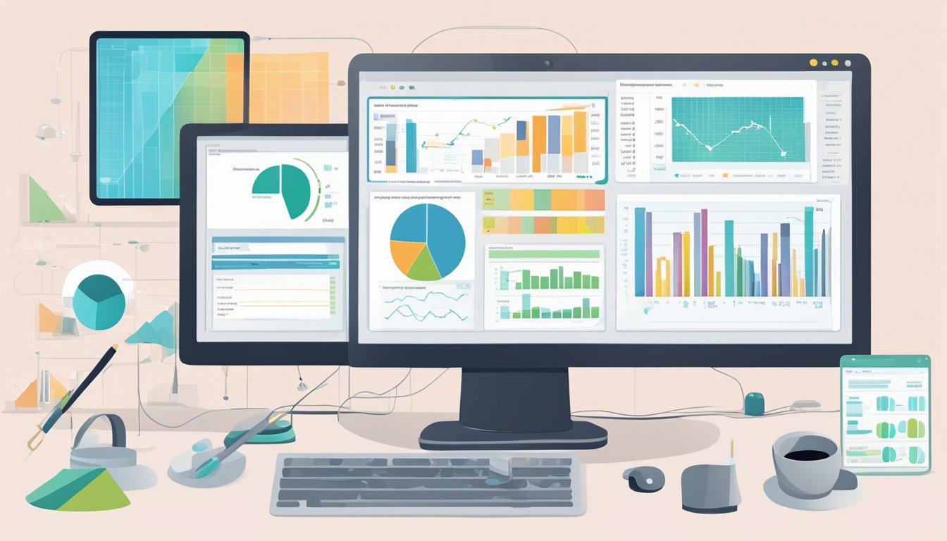 En dataskjerm som viser dataanalyse og optimaliseringsverktøy for Moz