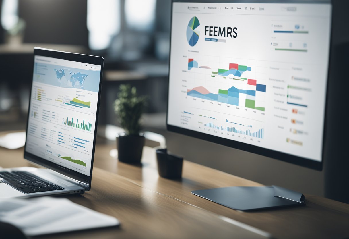 En computerskærm, der viser en graf over søgeord, med en lang hale, der strækker sig fra hovednøgleordet