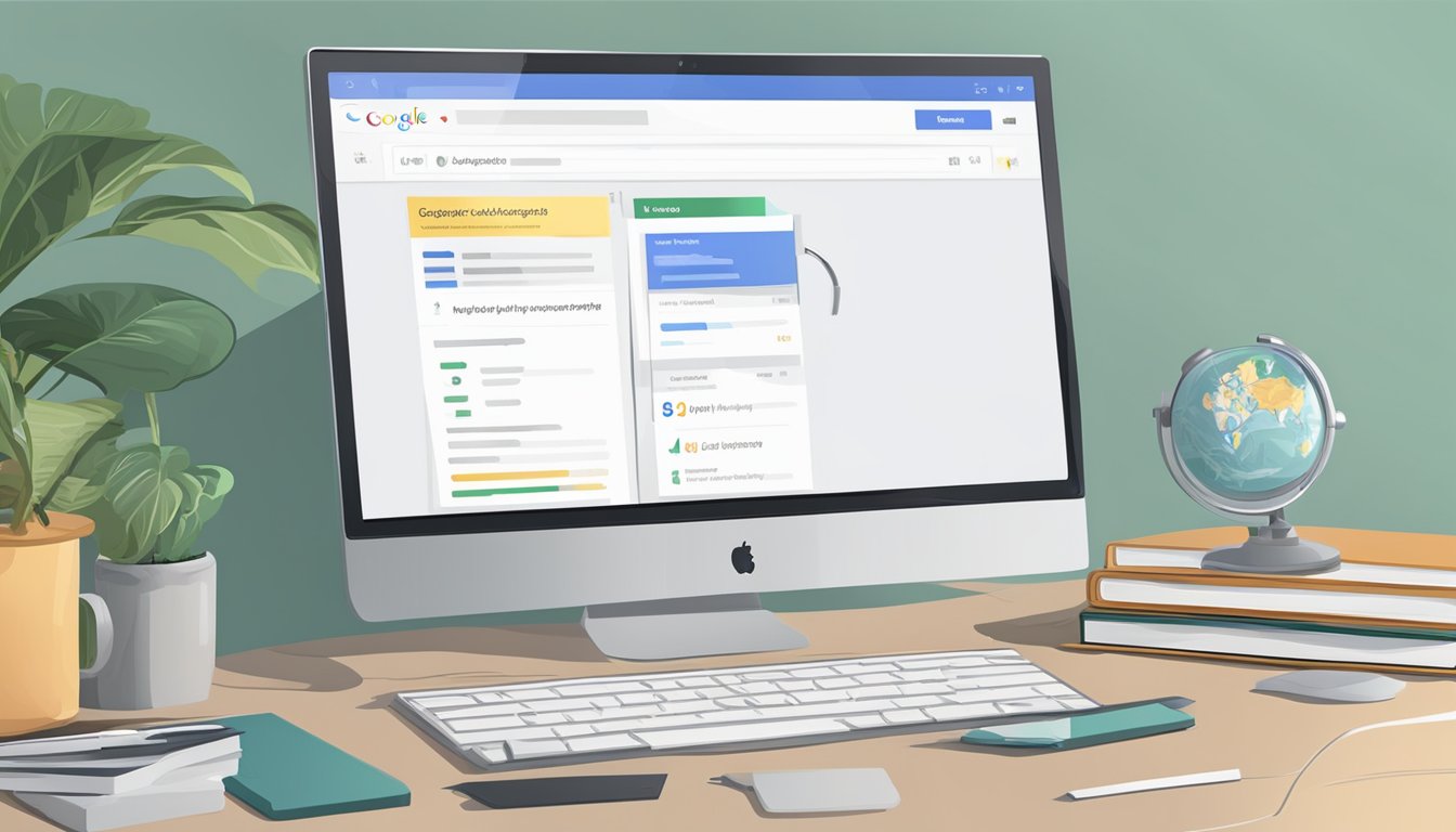 En dataskjerm som viser Google AdWords i en norsk rettslig setting