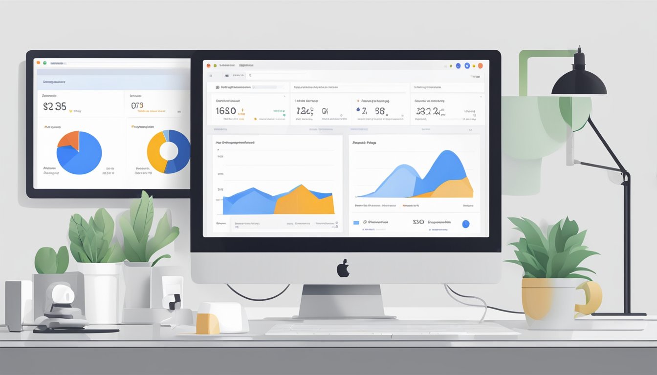 En dataskjerm som viser Google Analytics-innstillinger på norsk