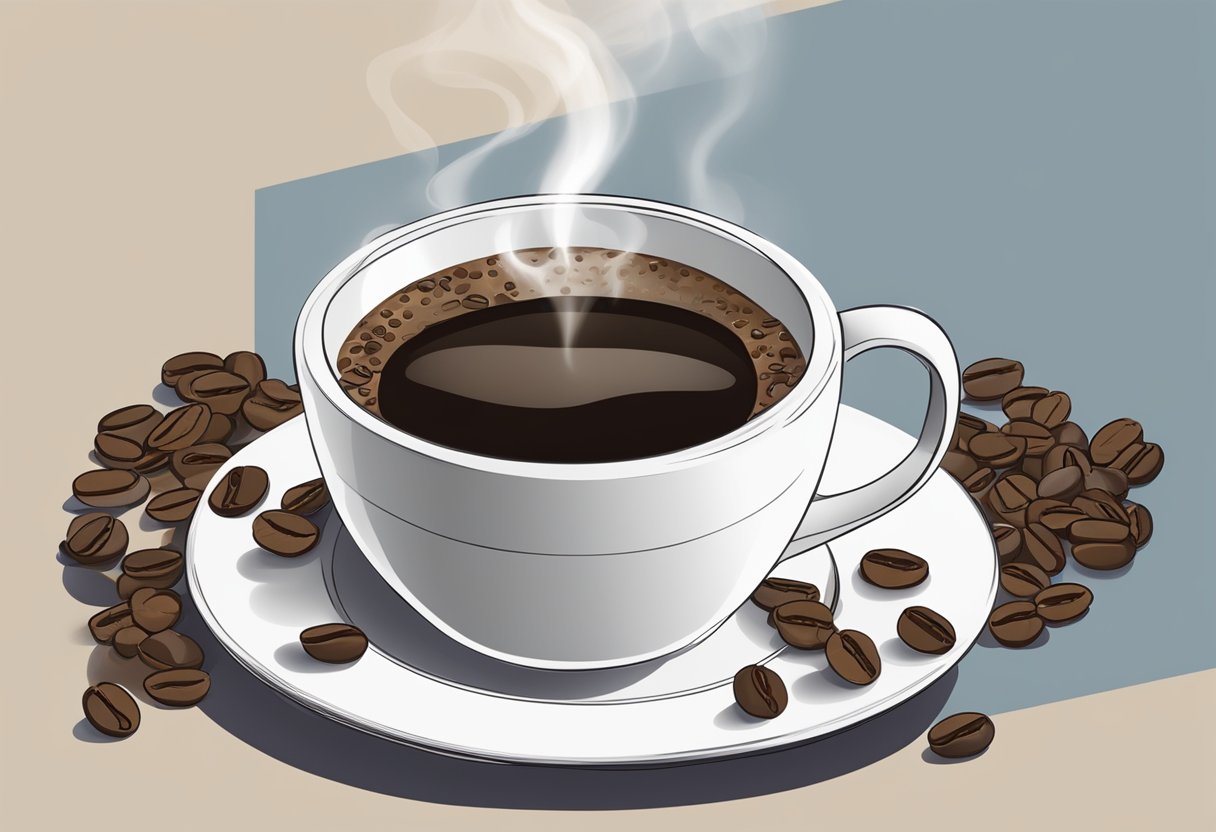 A calendar with a date circled in red, a steaming cup of coffee, and a faint aroma of coffee beans in the air