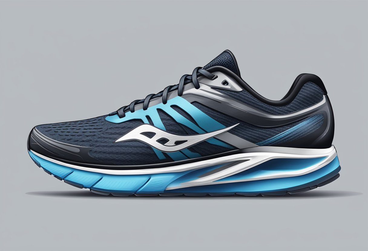 A pair of top running shoes with cushioned soles, supportive arches, and sleek design, ready for a fast and comfortable run