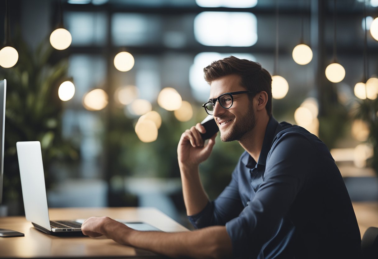 A freelance web designer communicates with a client, managing expectations through a series of frequently asked questions