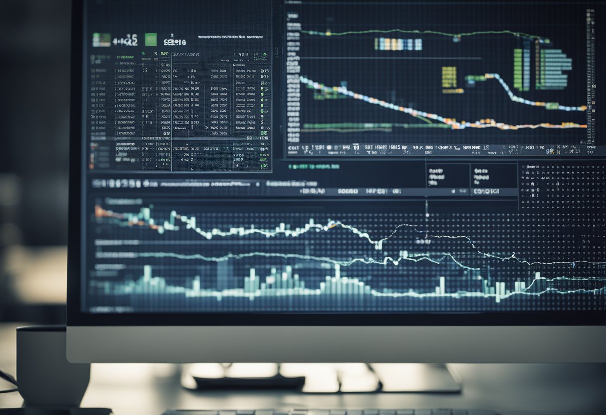 A Computer Monitor Displaying Ai Seo Algorithms And A Foundation Structure