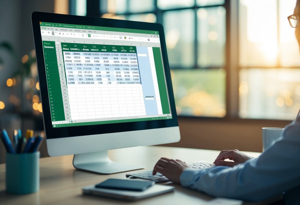 Uno schermo di computer con un foglio di calcolo Excel aperto, che mostra il processo di formattazione e digitazione dei caratteri per Apice e Pedice