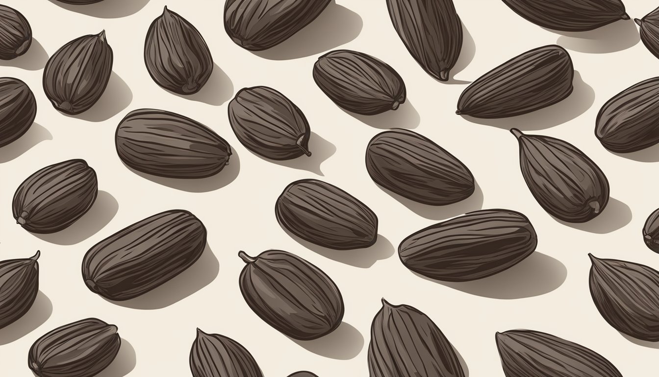 Dates arranged on dehydrator trays, lined with parchment paper, ready for drying