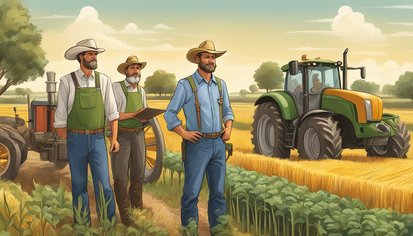 German Texan farmers introducing new agricultural techniques to Texas, influencing local economy and society