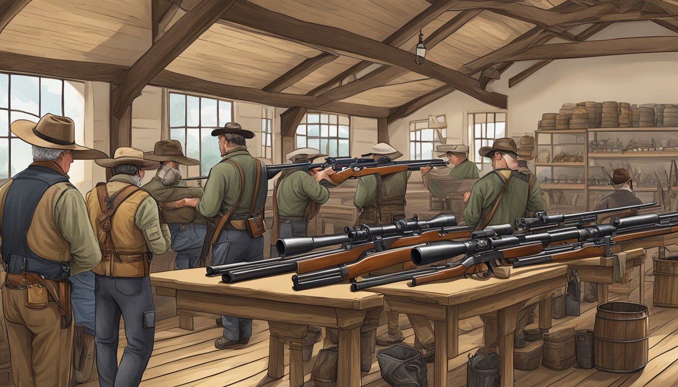 A German Texan shooting club's historical firearms and equipment display