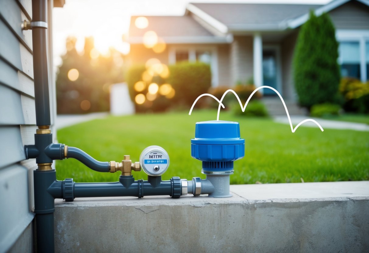 A home with a concrete foundation, a water meter, and a spike in water bills