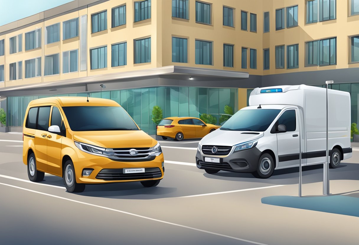 Um serviço de transporte regional para pacientes, com veículos e equipamentos médicos