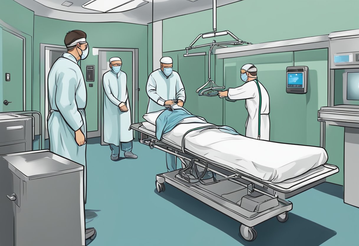 Internar Contra a Vontade: Entendendo os Aspectos Legais e Éticos 7 Uma pessoa sendo contida à força em uma sala de hospital estéril