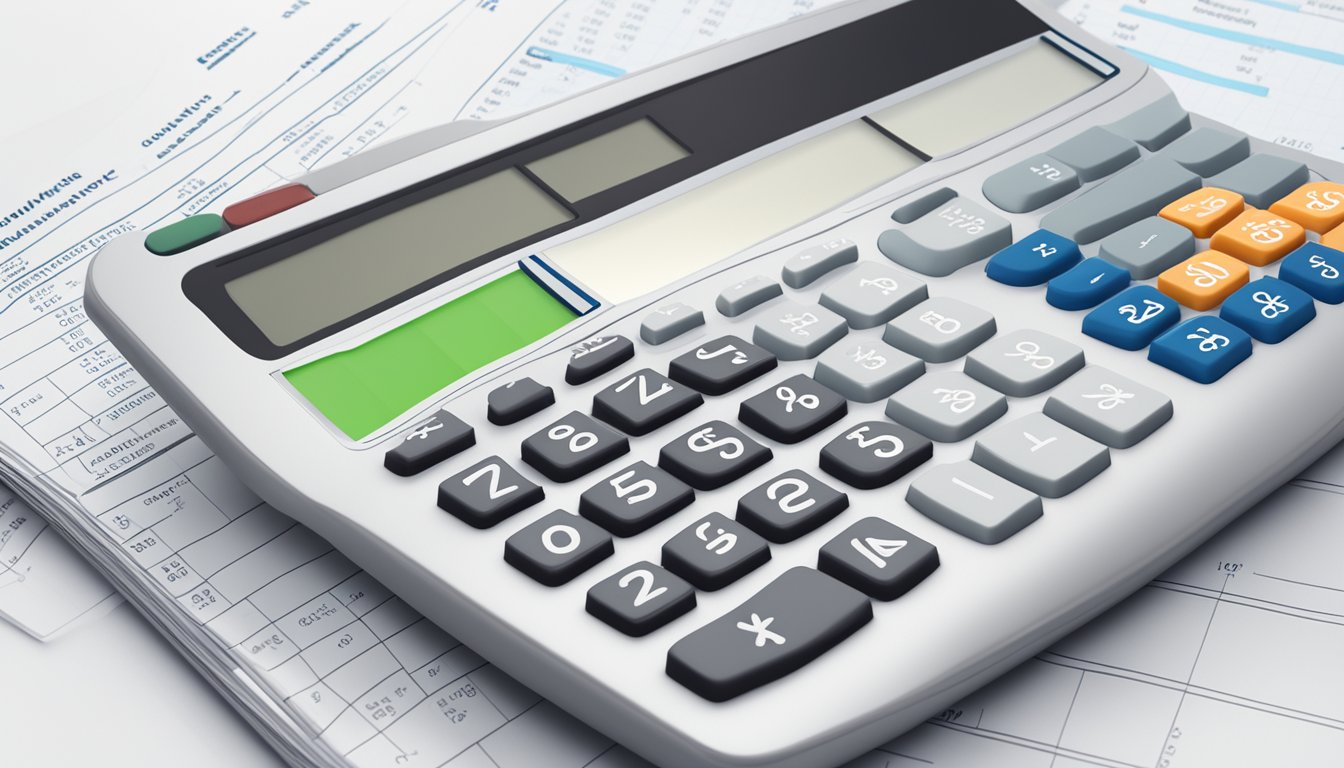 A calculator displaying the monthly cost of critical illness insurance