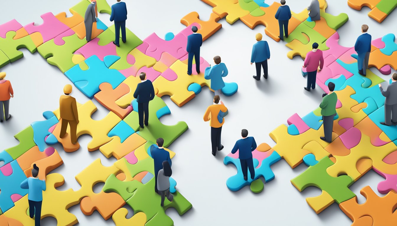 A group of diverse insurance plans merging together, symbolized by interconnected puzzle pieces