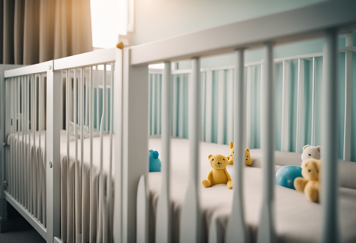Ein kindersicherer Kindergarten mit abgedeckten Steckdosen, Eckenschutz und einem sicheren Kinderbett