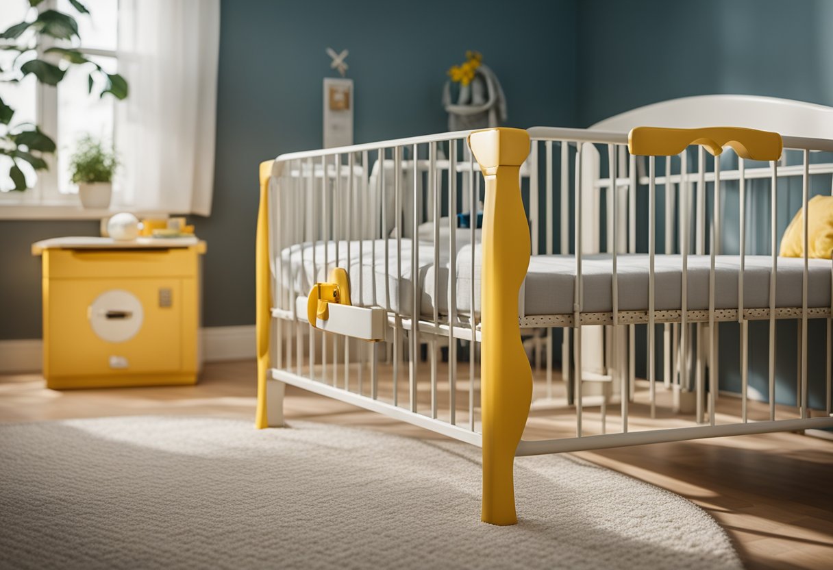 Ein kindersicherer Kindergarten mit Sicherheitsverschlüssen, Eckschutz und gesicherten Möbeln