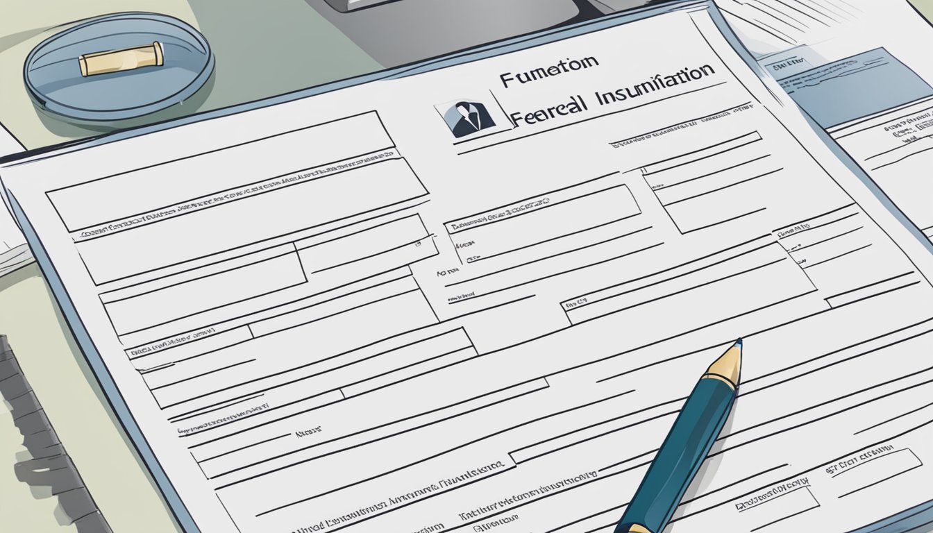 A person filling out a beneficiary nomination form for funeral insurance