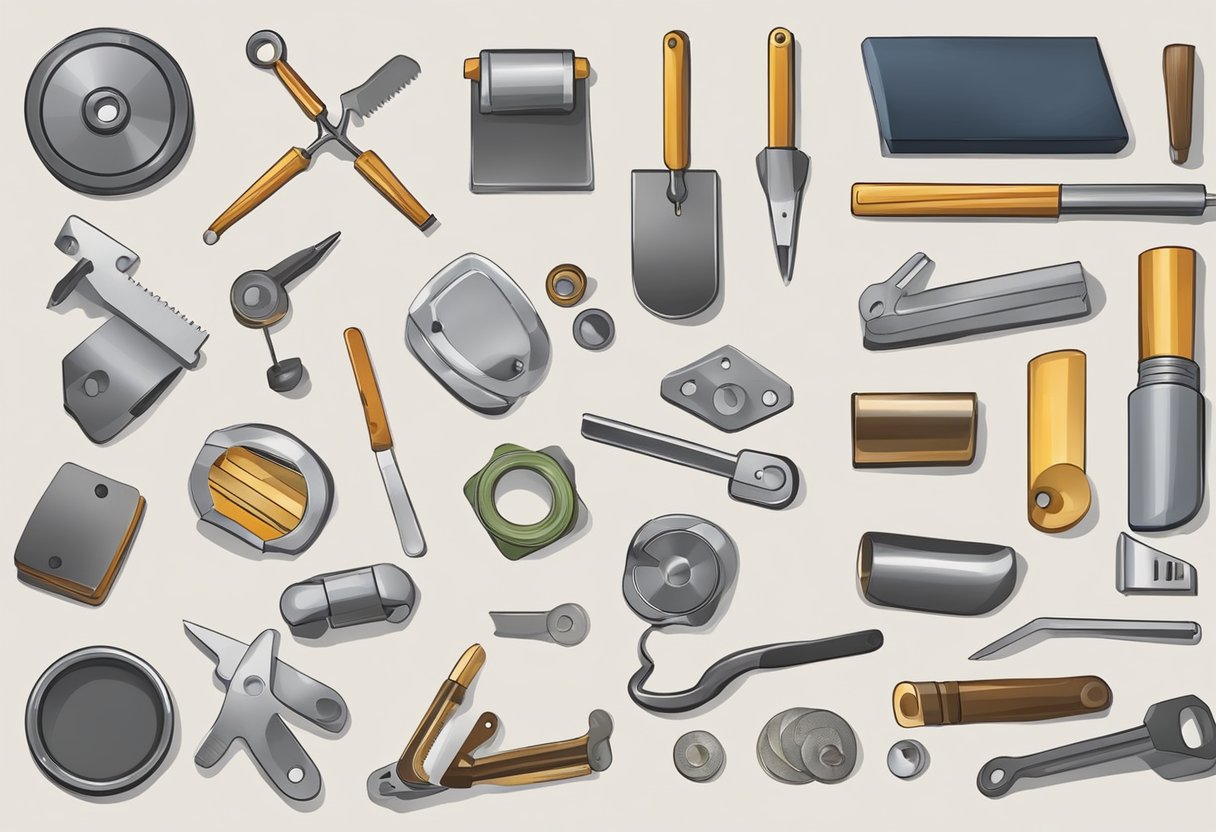 A table with various materials: magnets, metal objects, and tools for making magnets at home